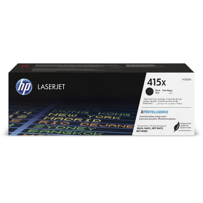 Image of Cartuccia toner nero ad alta capacità originale HP 415X per stampanti HP LaserJet Pro M454/M479