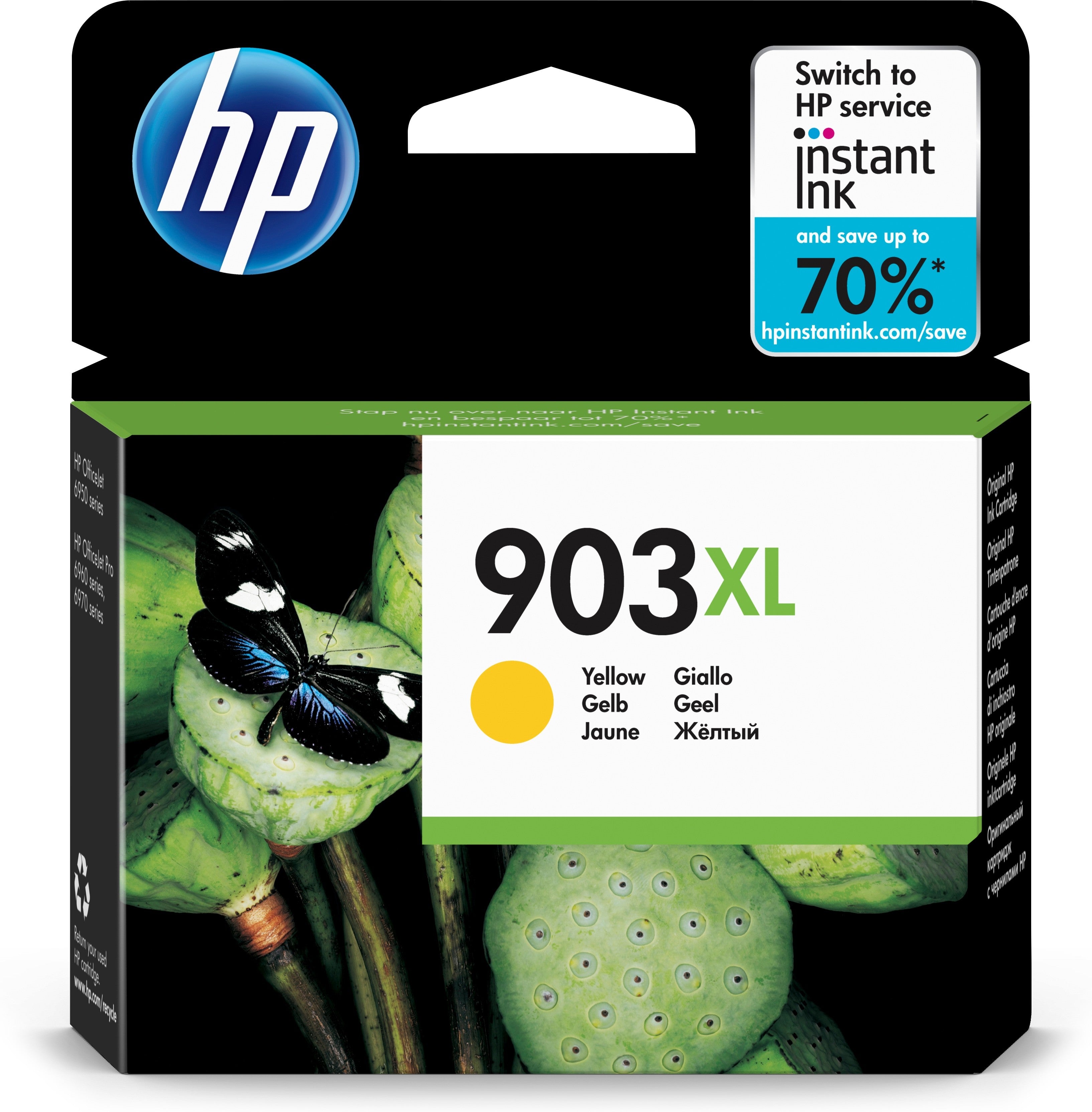 Image of HP Cartuccia di inchiostro giallo originale ad alta capacità 903XL