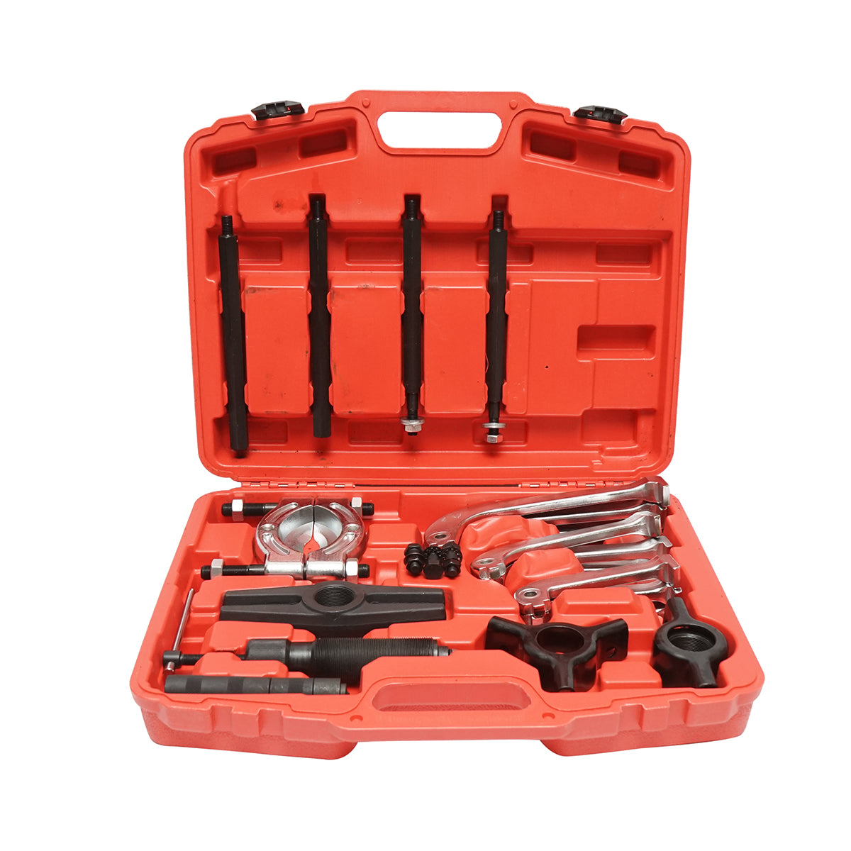 Kit pressa per estrazione cuscinetti e pulegge con 3 bracci, pistone idraulico da 10 tonnellate Breckner Germany