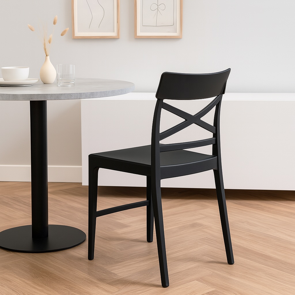 SEDIA CLIZIA 44X51XH84CM NERA