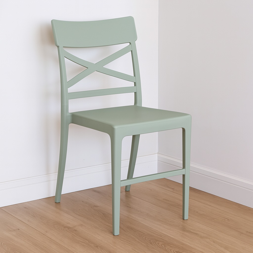 SEDIA CLIZIA 44X51XH84CM VERDE