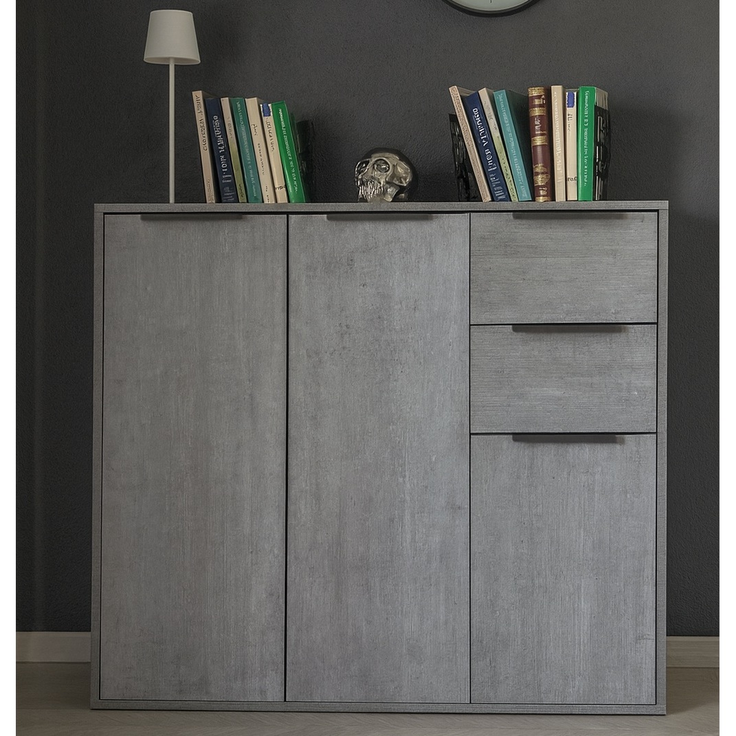 BASE ESPRESSO 3 ANTE 106X36XH87CM CEMENTO.