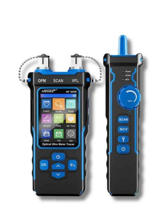 Tester di cavi di rete multifunzione NOYAFA NF-8508 - 9 in 1 con mappatura dei fili, tracciamento, OPM, VFL per manutenzione della rete in fibra ottic