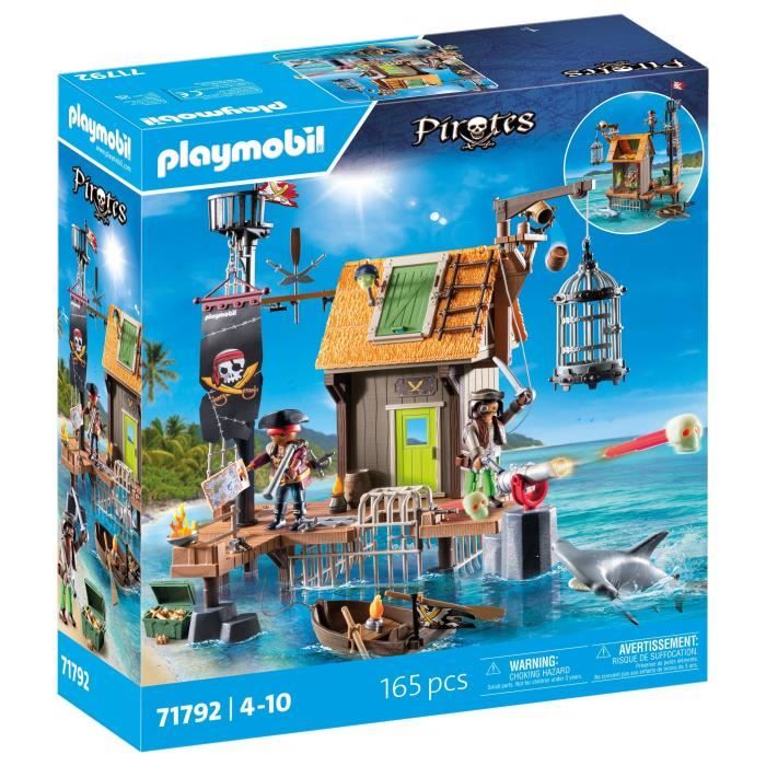 Image of PLAYMOBIL 71792 Porto e covo dei pirati con prigioni