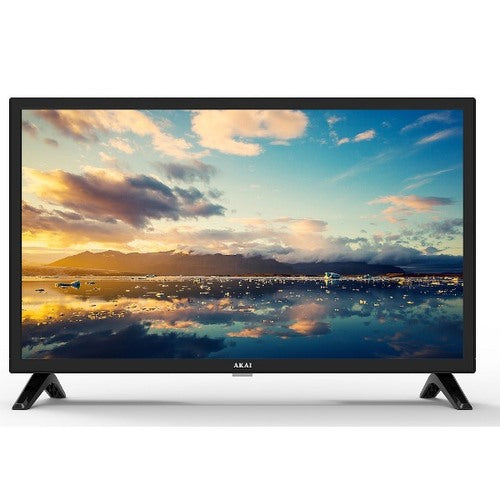 Televisore Akai AKTV2419J - Display 24 pollici Led - HD 1366x768 - DVB T2/C/S2 - 1x HDMI. 1x Usb, Hotel Mode - Vesa - Nero