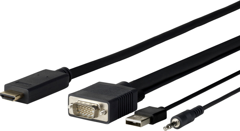VivoLink Pro - HDMI-Kabel - HDMI mnnlich zu USB, HD-15 (VGA), Stereo Mini-Klinkenstecker mnnlich - 1 m (PROVGAHDMI1)
