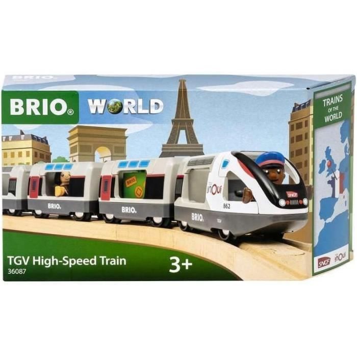Image of Treno Brio TGV INOUI SNCF - circuito in legno