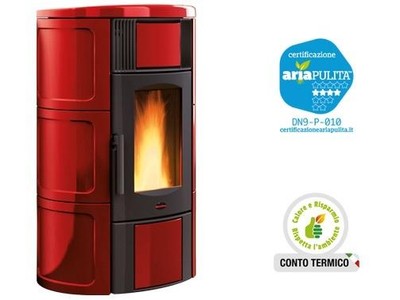 TERMOSTUFE STUFA A PELLETS ISIDE 2.0 NORDICA EXTRAFL POTENZA 19 Kw CM.69x63xH120