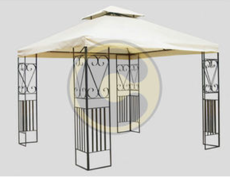 TELO BEIGE ECRU' DI RICAMBIO CON AIR VENT PER GAZEBO MT.3X3 GAZEBI GIARDINO