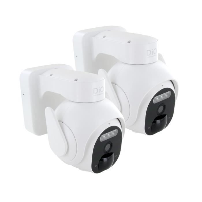 Image of Telecamere da esterno - DIO CONNECTED HOME - Set da 2 - Rotanti - Batteria - 3 MP
