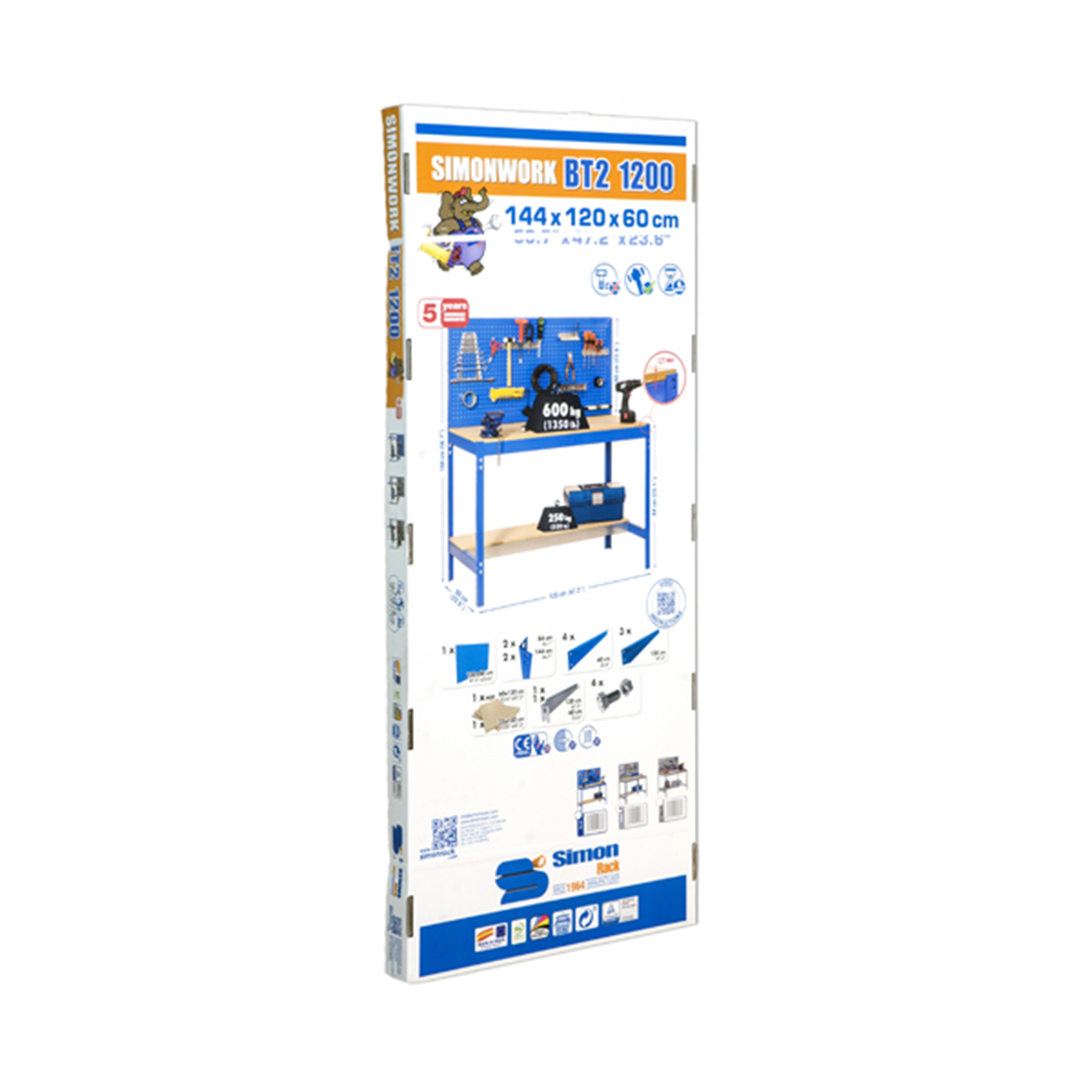 SIMONWORK BT2 1500 ANTRACITA/MADERA