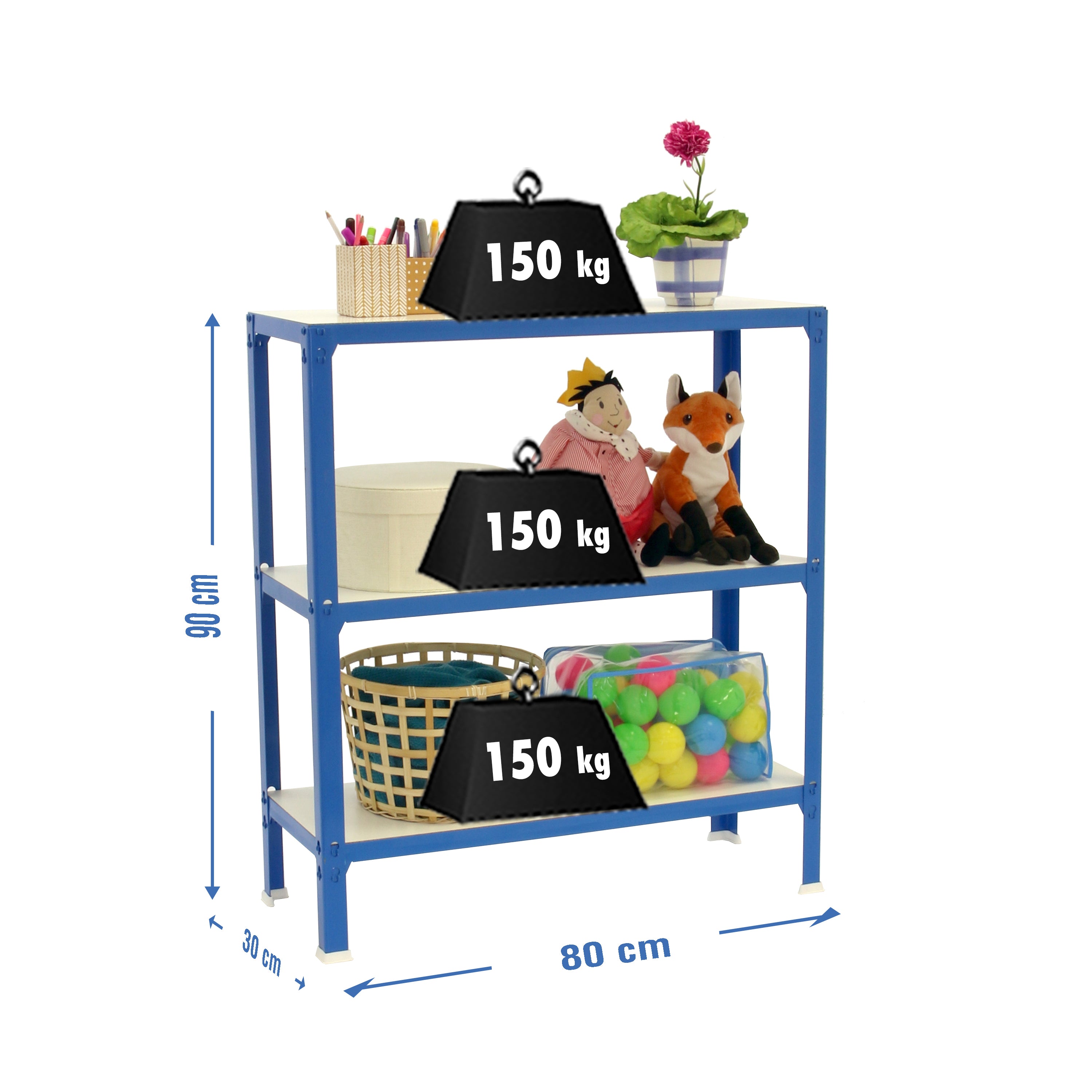 SIMONHOME CLICK WOOD MINI 3/300 AZUL/BLANCO