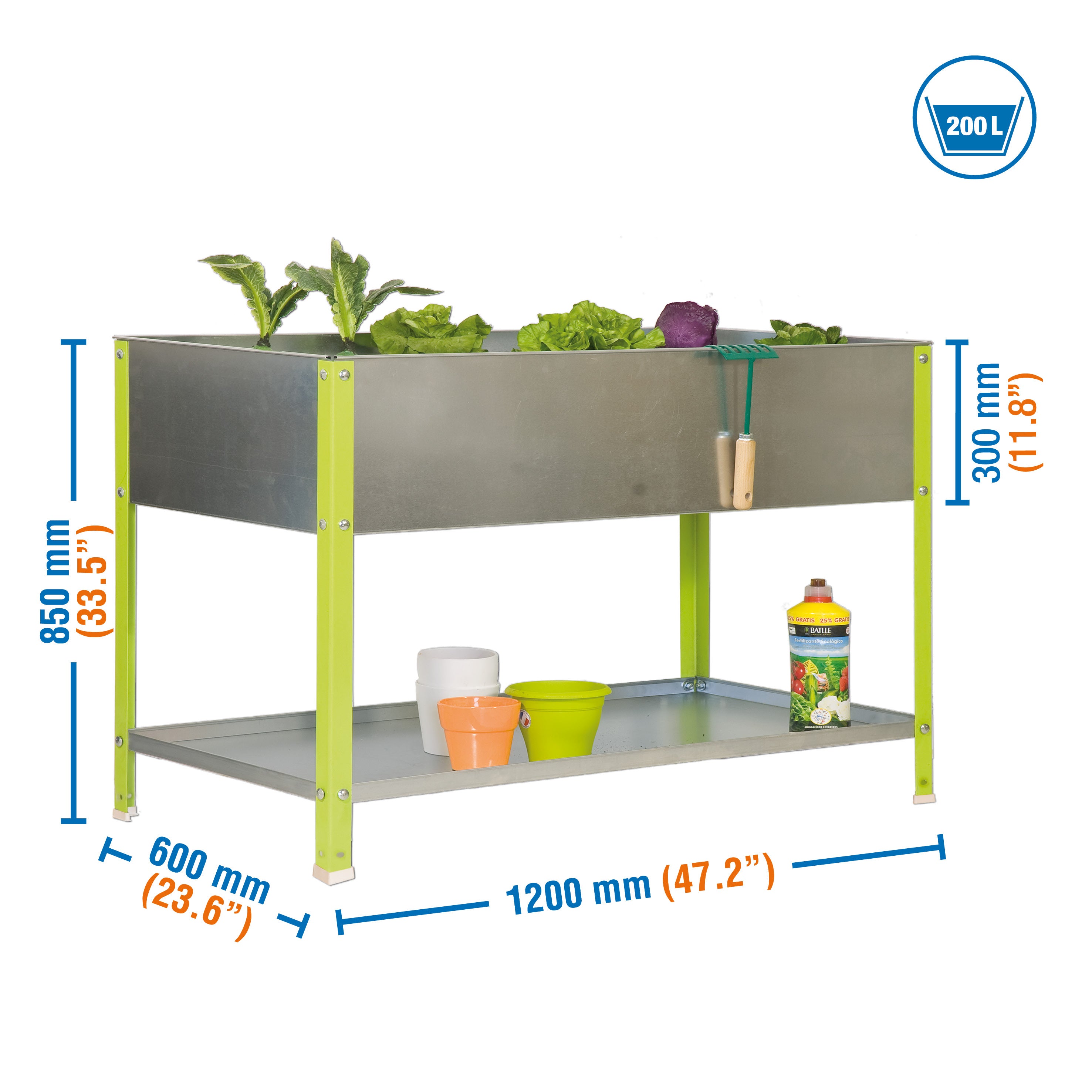 SIMONGARDEN URBAN TOP 850x1200x600 VER/GA-200l