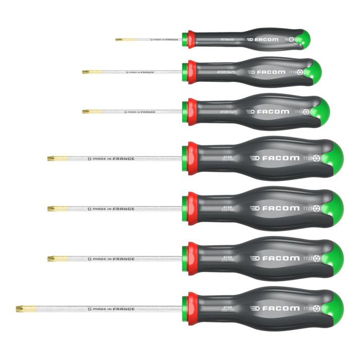 Set di 7 cacciaviti Torx e Resistorx PROTWIST - FACOM - ATXR.J7PB
