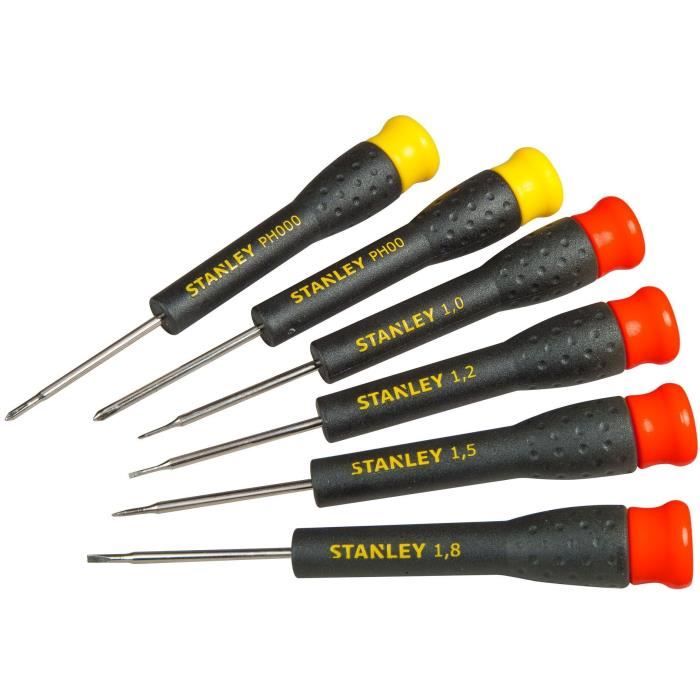 Set di 6 microcacciaviti - STANLEY - STHT0-62631 - 4 slot + 2 Phillips
