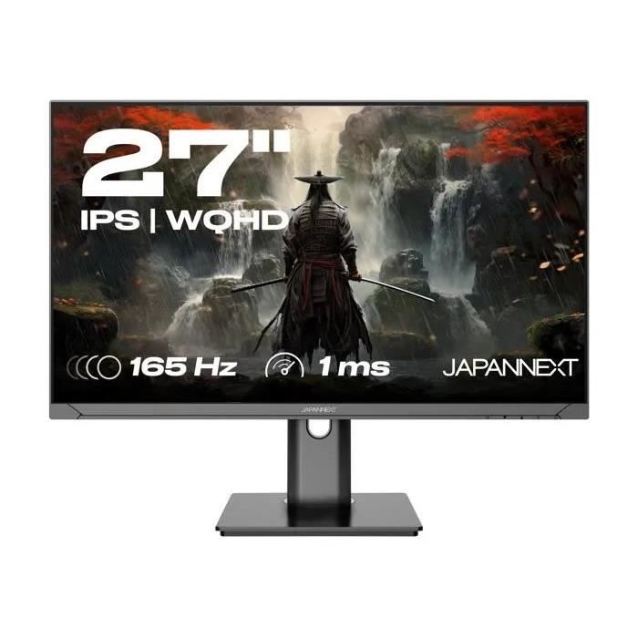 Schermo da gioco - JAPANNEXT - 27 WQHD - 165Hz - DP 1.4 - HDMI 2.0 - Supporto ergonomico