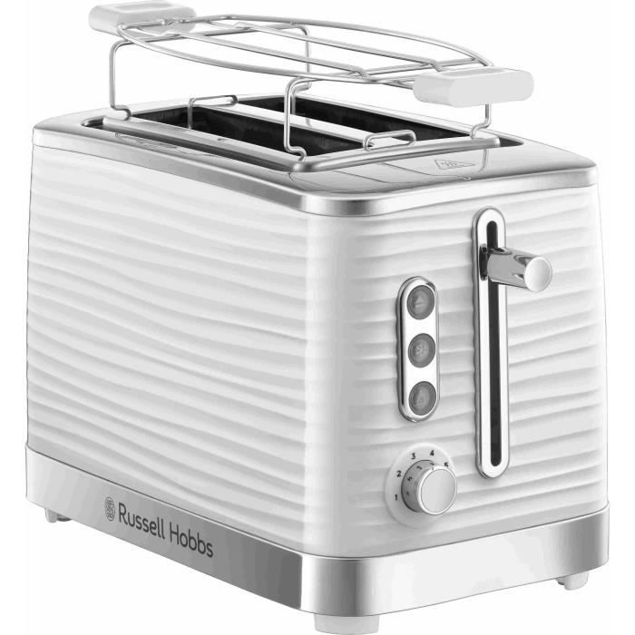 Image of Russell Hobbs 24370-56 Inspire XL tostapane tostapane, controllo doratura, scongelamento, riscaldamento, scalda forno - bianco