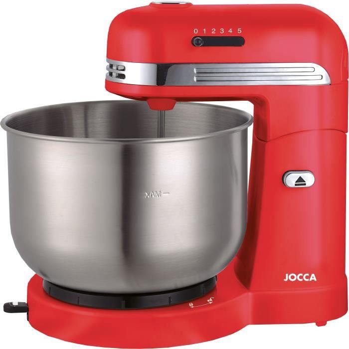 Image of Robot da cucina JOCCA - Ciotola in acciaio inossidabile da 3,5 l - 5 velocità - Rosso e grigio