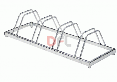 RASTRELLIERE PORTABICICLETTE IN ACCIAIO ZINCATO 4 POSTI CM. 40X113