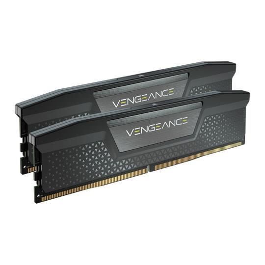 RAM - Corsair VEGEANCE RGB DDR5 - 32 GB 2x16GB Dimm - 6000MHz - Unboffered, 40-40-40-77, STD PMIC, XMP 3.0, Black HeatSprederier