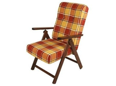 POLTRONE SEDIE SDRAIO IN LEGNO CON IMBOTTITURA 4 POSISIONI