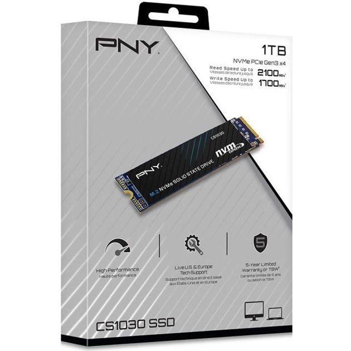 PNY Technoligies CS1030 SSD Discot Drive - 1TB - PCIE - M2 - NVME