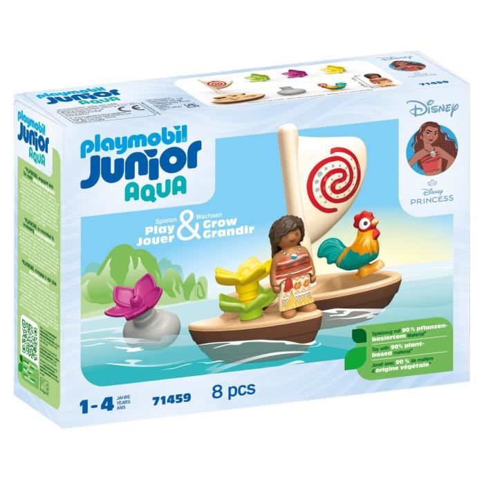 Image of PLAYMOBIL Junior 71459 Vaiana e la barca a vela, Disney, 12 mesi