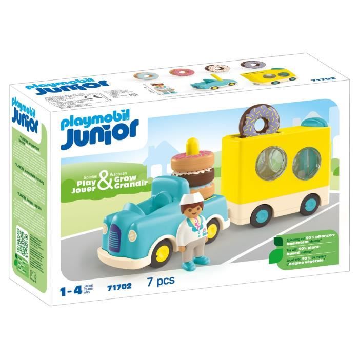 Image of PLAYMOBIL JUNIOR - 71702 - Camion delle ciambelle Junior