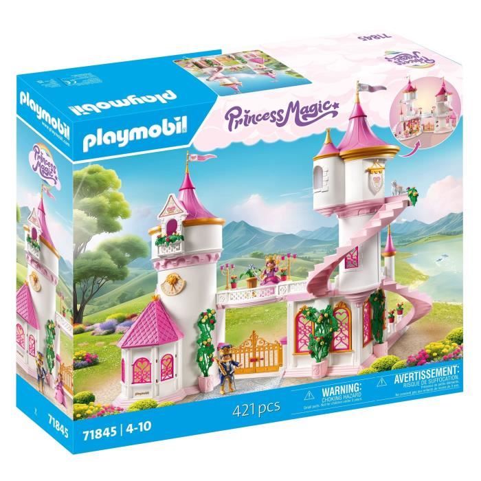 Image of PLAYMOBIL 71845 Palazzo con coppia reale e 2 troni, Principesse magiche, 421 pezzi, dai 4 anni in su