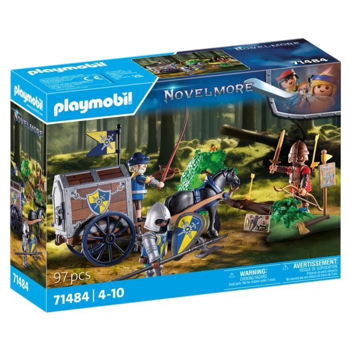 Image of PLAYMOBIL 71484 Novelmore - Convoglio Novelmore con bandito