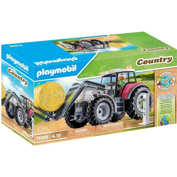 Image of PLAYMOBIL 71305 Trattore elettrico grande - Vita in fattoria