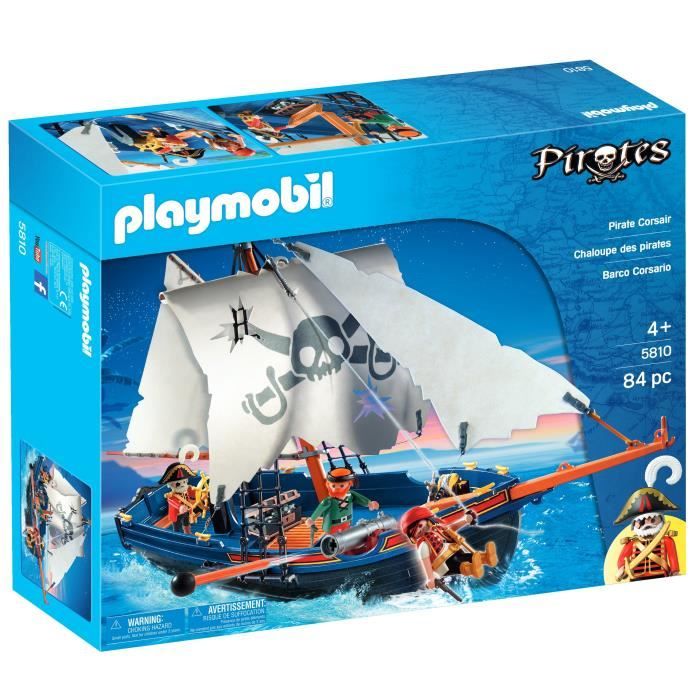 Image of PLAYMOBIL - 5810 - Barca a remi pirata