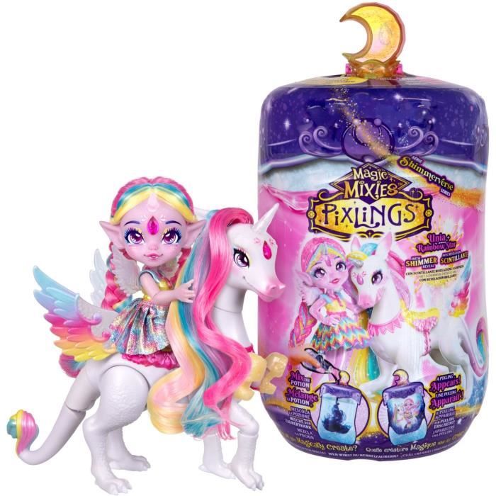Image of Pixling Unia e Cosmic Doll - MAGIC MIXIES - Bambola e unicorno in bottiglia, con ingrossoienti