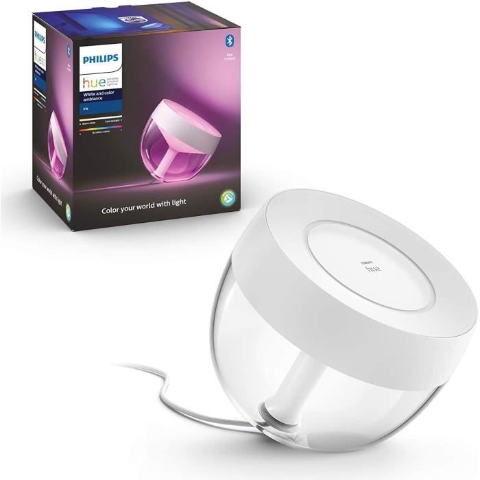 Image of Philips Hue bianco & Color Ambiance, Bluetooth, Iris compatibile bianco lavora con Alexa, Google Assistant e Apple Homekit