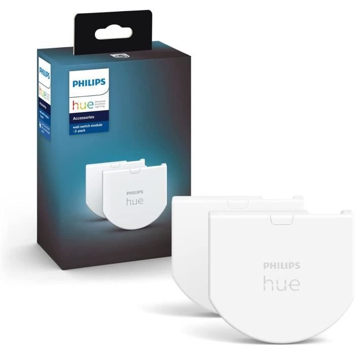 Image of Philips Hue Wall Switch Module, 2, bianco Pack funziona con Alexa, Google Assistant e Apple Homekit
