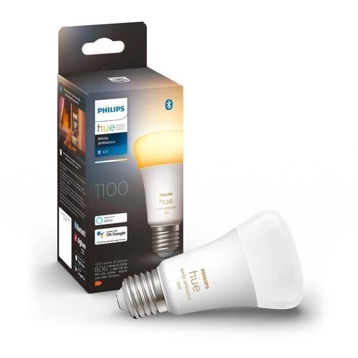Image of PHILIPS Hue bianco Ambiance - Lampadina LED connessa E27 - 9,5W Equivalente 75W - Compatibile Bluetooth