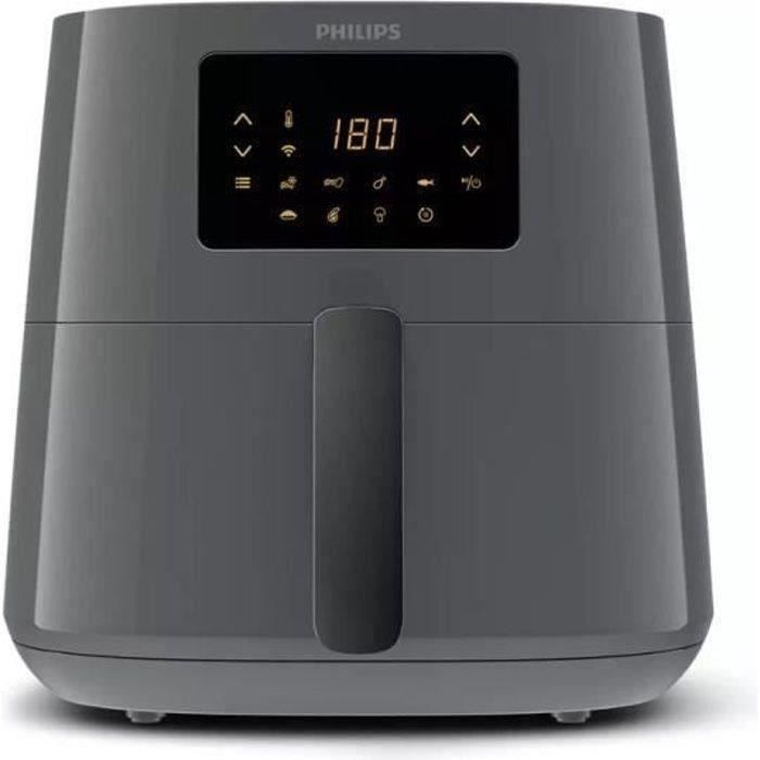 Philips Airfryer Essenziale XL Digital HD9280/60, friggitore senza petrolio, 1,2 kg, tecnologia aerea rapida, 7 preset, grigio