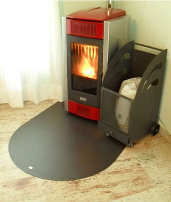 Image of PEDANA SOTTOSTUFA PIASTRA 100x120 SALVAPAVIMENTO PER STUFE E CAMINI