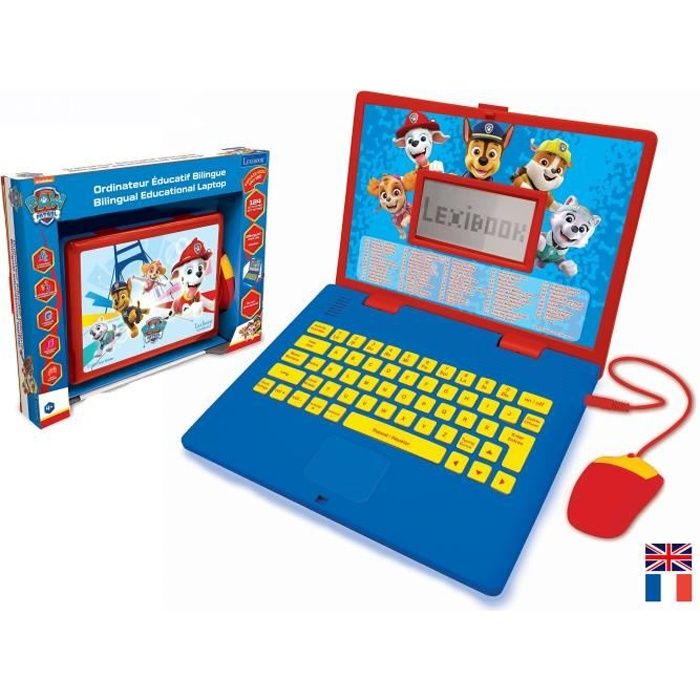 Image of PAT 'PATROUILLE Computer educativo bilingue (FR / EN) bambino LEXIBOOK - 124 attività