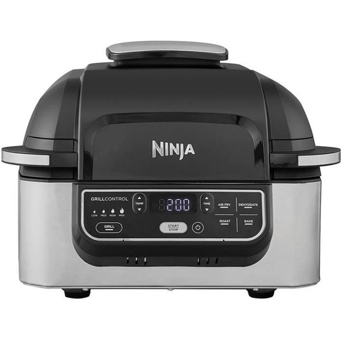 Image of NINJA FOODI AG301EU - Grill da interno - Tecnologia Cyclonic Air - 5 modalità di cottura preprogrammate - Fino a 265 - 1760W