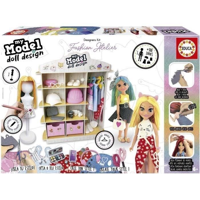 Image of MY MODEL DOLL DESIGN FASHION ATELIER - EDUCA - Gioco di styling - 19350
