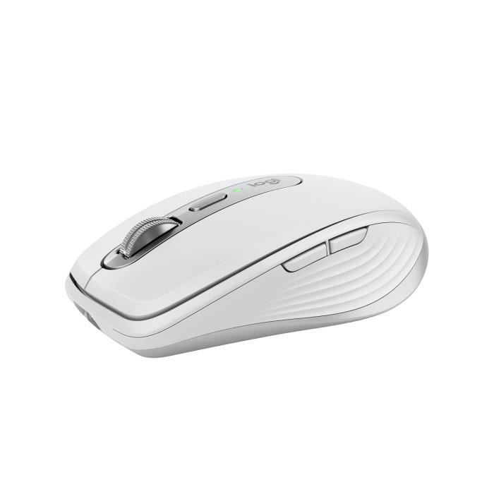 Mouse Wireless - LOGITECH - MX Anywhere 3S - Bluetooth - Clic silenziosi - 6 pulsanti - Grigio chiaro