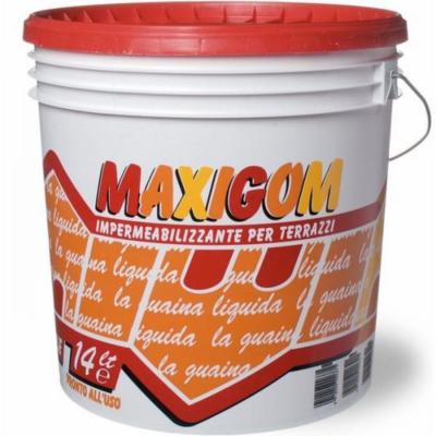 Image of GUAINA LIQUIDA IMPERMEABILIZZANTE CALPESTABILE MAXIGOM LAIV LT. 4 VARI COLORI