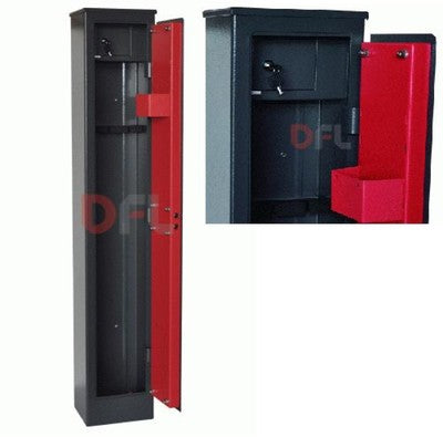 ARMADIO PORTAFUCILE 3 POSTI CON TESORETTO CM. 25x20xh145