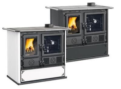 CUCINE STUFE A LEGNA ROSA 5.0 STEEL NORDICA POTENZA 8,8 Kw -103x65xH85