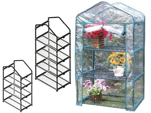 SERRE SERRA CON 4 RIPIANI CM.L69xP49xH160 GIARDINAGGIO AGRICOLTURA