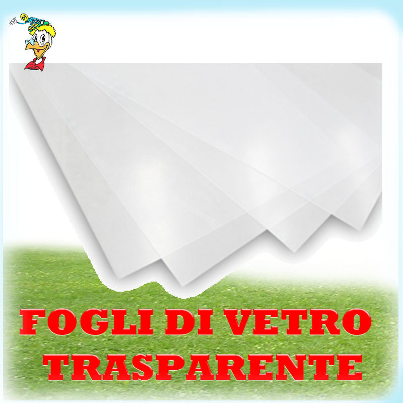 VETRO SINTETICO TRASPARENTE SPESSORE MM. 4 CM. 50X150