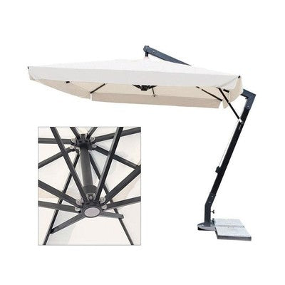 OMBRELLONE DECENTRATO MAXIMA ALU MT. 3X4 TOP ECRU' 310GR/M