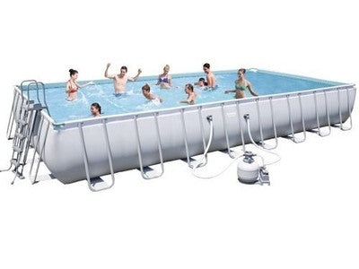 PISCINA FUORITERRA RETTANGOLARE CON TELAIO CM. 956x488x132 Art.56623 PISCINE
