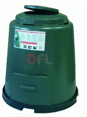 COMPOSTIERA CONTENITORE COMPOSTER CIRCOLARE MONTATA LT. 280
